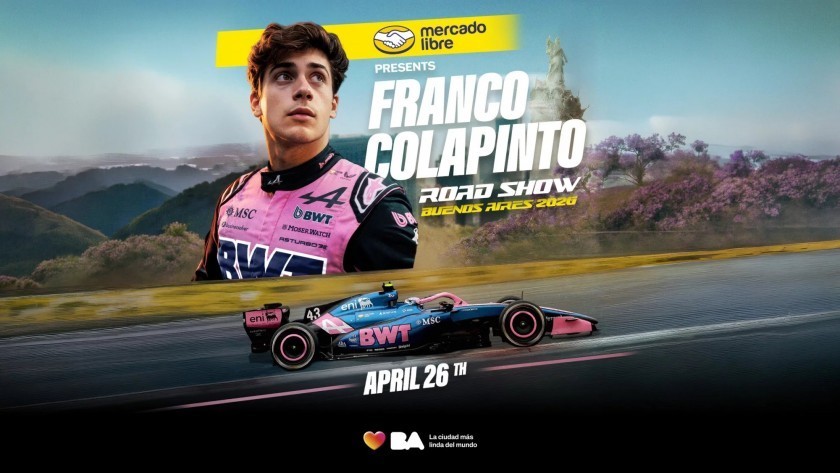 Colapinto traerá la Fórmula 1 a las calles de Buenos Aires con un Road Show en Palermo
